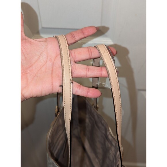 Michael Kors Jet Travel Set Top Zip Signature Monogram Tote - Vanilla - Picture 5 of 10